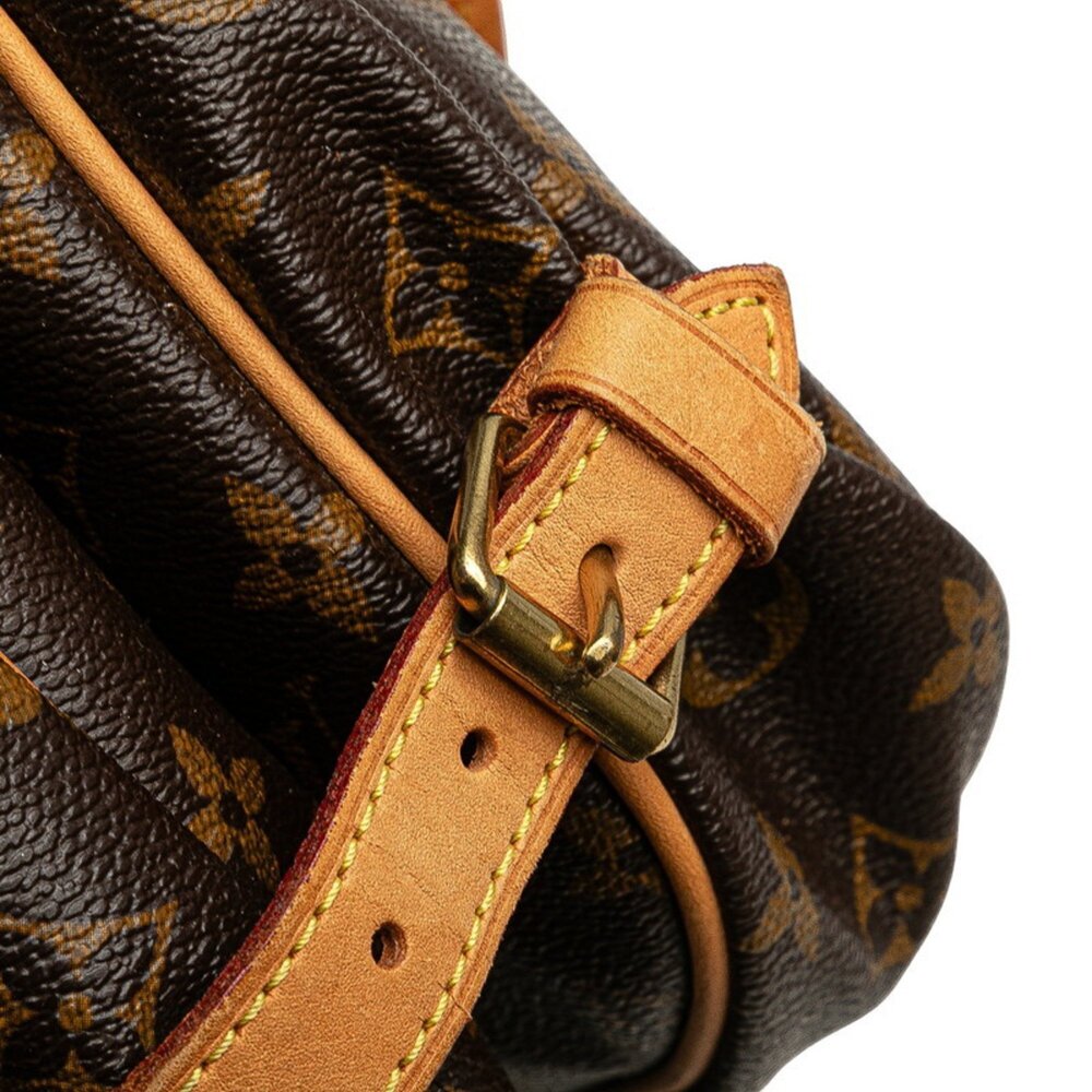 LOUIS VUITTON Authentic Brown Monogram Leather Shoulder Bag - Picture 4 of 10